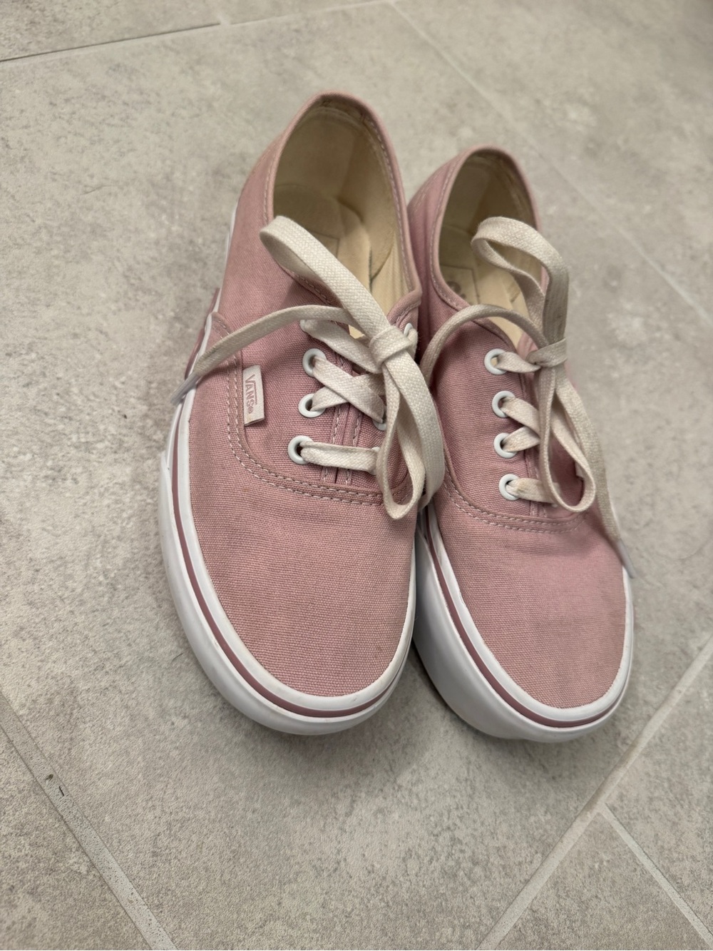 Vans Pink Canvas Low-Top Sneakers